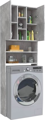 thumbnail of vidaXL Waschmaschinenschrank Betongrau 64x25,5x190 cm