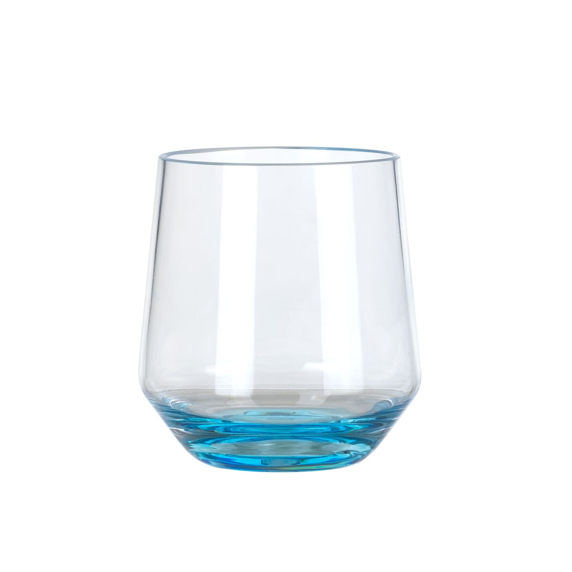 Milano Wasserglas blue line 2er Set aus Polycarbonat 340 ml bruchfest BPA-frei leicht ideal Outdoor und Alltag