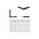 thumbnail of Hoekventilatierooster voor open haard  60x800x600 - Loft Hoek links crème