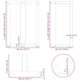 thumbnail of Helloshop26 - Juego de 2 patas para mesa de comedor en forma de T 50 x 35 x 73 cm con niveladores ajustables diseño moderno acero 02_0057319