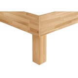 thumbnail of Massivholzbett extra stabil 100x220 hohes Seniorenbett Gästebett Zubehör wählbar V-60.81-10-220 Rollrost und Matratze inkl.