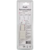 thumbnail of Elektrischer Radierer, inkl. 23 Ersatzradierer in 2 Größen, wechselbarer Einsatz, 2 Radierstärken.