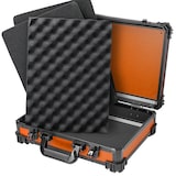 thumbnail of HMF 15502-18 Transportkoffer mit Rasterschaumstoff, Universalkoffer, 39 x 29 x 12 cm, Orange
