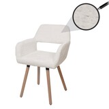 thumbnail of Décoshop26 -Silla de comedor tapizada con reposabrazos de tela chenilla color crema y patas de madera de haya 04_0009843