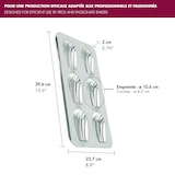 thumbnail of Gobel - 6 Madeleineform schlemmerhaft - Weißblech - 395 x 200 mm - 164810