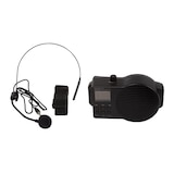 thumbnail of Amplificateur de voix portable, avec micro-casque et ceinture, avec USB-SD et radio FM, 5 W, noir