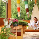 thumbnail of Relaxdays Blumentreppe 3-stöckig, Blumenetagere, beweglich, für Kräuter, Blumentöpfe, Holz Pflanzregal 57 cm hoch, natur