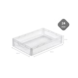 thumbnail of PROREGAL MegaDeal 8x Transparenter Eurobehälter LightLine mit offenem Griff und Scharnierdeckel | HxBxT 12x40x60cm | 24 Liter | Eurobox
