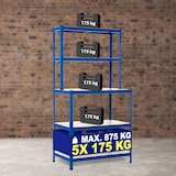 thumbnail of Steckregal inkl. Werkbank 2+3 blau