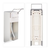 thumbnail of Relaxdays Desinfektionsspender, 2er Set, 500 ml, Eurospender für Desinfektionsmittel & Seife, Wandmontage, silber/weiß