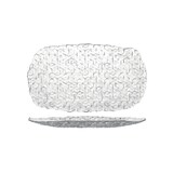 thumbnail of Vassoio Rettangolare Cubik Vetro Trasparente, Confezione da 4, cm 37x23,5