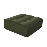 thumbnail of Sofá modular con otomana, tela, 260 x 165 x 70 cm, 3 plazas, verde