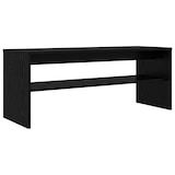 thumbnail of Helloshop26 - Modernes rechteckiges TV-Möbel 100 x 35 x 40 cm mit funktionalem Ablagefach aus schwarzem Eichenholzwerkstoff 02_0058354