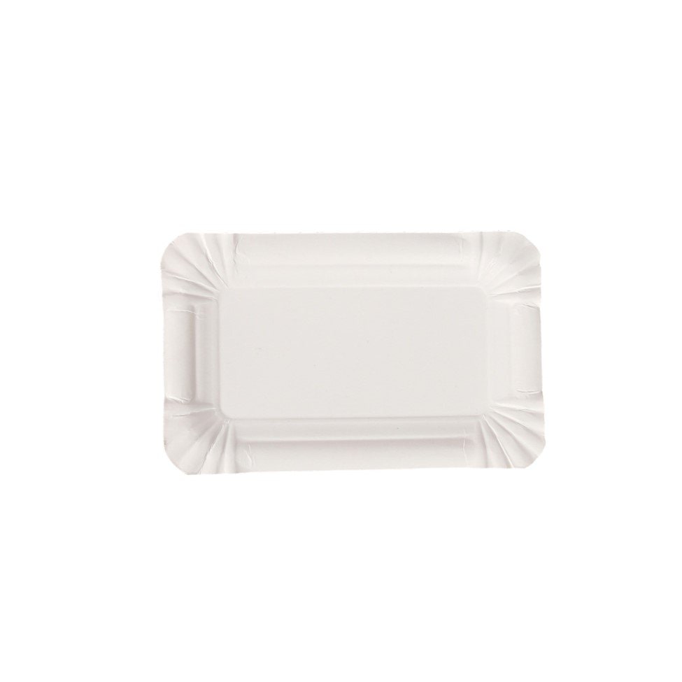 250x Pappteller rechteckig Größe 29x21 cm Einmalteller Einwegteller To-Go-Teller