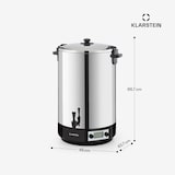 thumbnail of KonfiStar 50 Digital Einkocher Getränkespender 2500W 50L 100°C 180min Silber