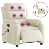 thumbnail of vidaXL Massagesessel Elektrisch Creme Kunstleder