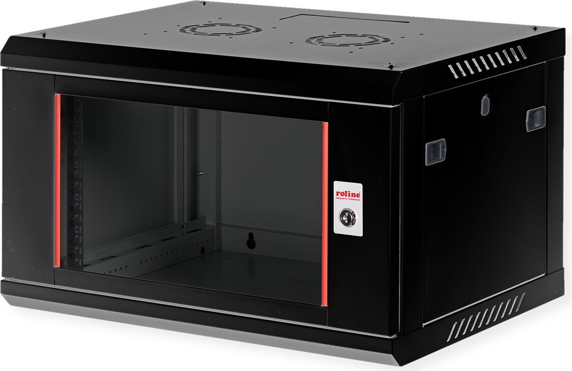 ROLINE 19-Zoll Wandgehäuse Basic Plus 6HE, 600x450 BxT schwarz | METRO