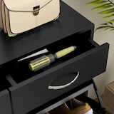 thumbnail of HOMCOM mueble zapatero estrecho zapatero entrada recibidor con 2 cajones abatibles y 2 cajones extraíbles para 12 pares de zapatos 80x30x91,5 cm negro