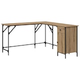 thumbnail of vidaXL Schreibtisch Artisan-Eiche 141 x 141 x 75 cm Holzwerkstoff