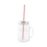 thumbnail of MONOUSO - Jarra de Cristal con Tapa y Pajita 450ml (1 Ud)