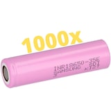 thumbnail of 1000× Samsung INR18650-35E – 18650 Li-Ion 3,7 V 3500 mAh (Flat-Top, ungeschützt)