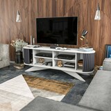 thumbnail of Dmora Mobile porta TV Desteve, Credenza da soggiorno, Armadio basso per TV, Base parete attrezzata, 180x43h60 cm, Antracite e Bianco