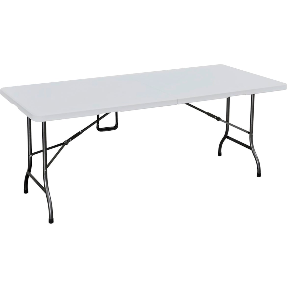 Gartentisch MELVIN rechteckig klappbar - Kunststoff, Weiß, 180x75x72cm | Klapptisch Esstisch Wetterfest Outdoor Tisch