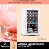 thumbnail of Klarstein Shiraz 24 Uno Weinkühlschrank 63l 24Fl Touch-Bedienfeld  5-18°C Weißes Glas