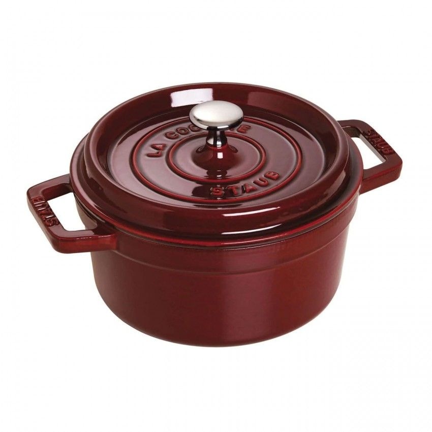 Mini Cocotte Redonda Staub 10 Cm Color Granadina