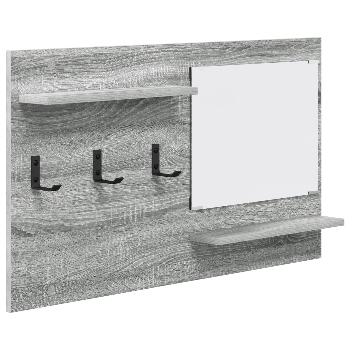 vidaXL Wandmontierter Kleiderständer Grau sonoma 90 x 10 x 50 cm