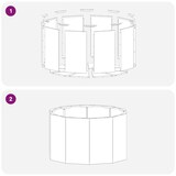 thumbnail of vidaXL Pflanzkübel Anthrazit 60 x 60 x 35 cm Stahl