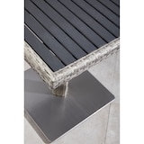 thumbnail of METRO PROFESSIONAL Tavolo da bistrot Barbados, alluminio/polirattan, 70 x 70 cm, piano del tavolo effetto legno, nero