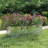 thumbnail of vidaXL Verhoogd tuinbed 160x40x45 cm Verzinkt Staal Zilver