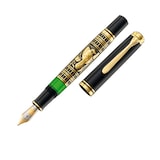 thumbnail of Pelikan Toledo 900, Schwarz, Gold, Grün, Integriertes Befüllsystem, Harz, Gold/Rhodium, Fettdruck, Beidhändig