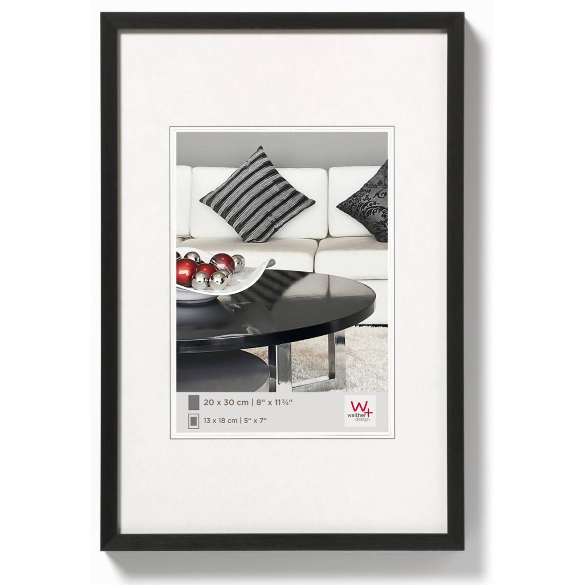 Chair marco aluminio 30x40 cm NEGRO