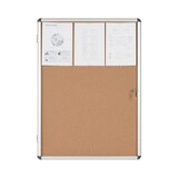 thumbnail of Bi-Office Enclore - Vitrina de interior de Corcho con Puerta de Aluminio y Cerradura, 720 x 981 mm - 9x A4
