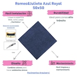 thumbnail of Loseta de moqueta azul royal 50 x 50 cm / caja 40 uds. - 10m² / hogar / oficina / comercio