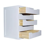 thumbnail of WellHome - Ladekast met 5 houten lades, wit, 39 x 30 x 45 cm