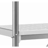 thumbnail of METRO Professional Système d'étagères GAR1120, aluminium / polypropylène, 128 x 41,5 x 168,5 cm, qualité alimentaire, argent / gris