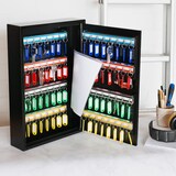 thumbnail of HMF 13664-02 Schlüsselschrank mit Zahlencode, Schlüsselkasten groß, 64 Haken, 45 x 30 x 8 cm, Schwarz