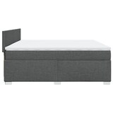 thumbnail of vidaXL Boxspringbett mit Matratze Dunkelgrau 200x200 cm Stoff