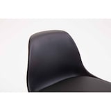 thumbnail of Banco de bar em plástico Kiel cromo/preto