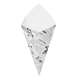 thumbnail of Garcia de Pou 1200 Unità - Coni Per Fritti 'Thepack Times' 250 G 230 G/M2 15,7X26,8 Cm Bianco Cartone Ondulato A Nano-Micro