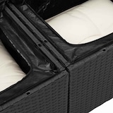 thumbnail of vidaXL Garten-Sofa-Set mit Kissen mit Kissen 11 pcs Schwarz und Creme