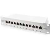thumbnail of DIGITUS CAT 6A Patch Panel, geschirmt, 12-Port, 1HE, 10-, grau