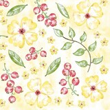 thumbnail of Mank Serviette aus Airlaid - Janne, 33 x 33 cm, 50 Stück - Blumen Floral Beeren