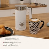 thumbnail of Briebe Elegance Batedor de Leite Elétrico 4 em 1, Aquecedor, Espuma Quente/Frio 130ml, Leite Quente 300ml, MF1172WHT, Branco, 500W