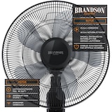 thumbnail of Brandson Standventilator 60W mit Timer, Luftkühler 80 Grad osziellierend, Ventilator höhenverstellbar, Kopf um 35 Grad neigbar, 3 Geschwindigkeiten