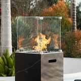 thumbnail of Aquecedor a Gás Premium de Exterior Yukon Efeito Mármore Preto 11,7Kw