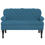 thumbnail of vidaXL Sitzbank mit Rückenlehne Blau 119,5x64,5x75 cm Samt